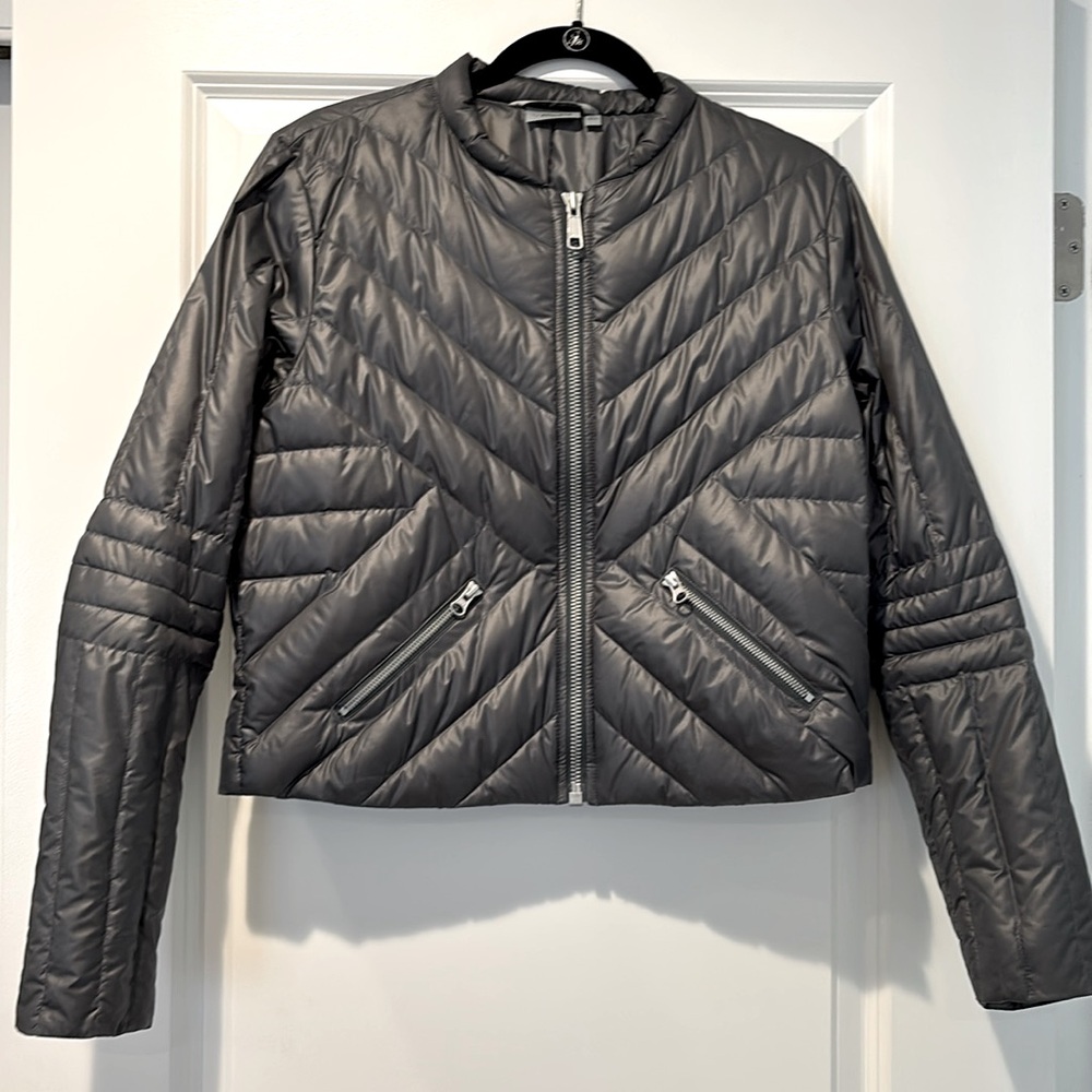 ATHLETA Gray Down Jacket-Medium